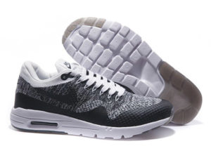 Кроссовки Nike Air Max 87 белые с черным мужские - общее фото