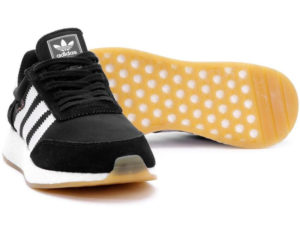 Adidas Iniki Runner Boost черные с белым