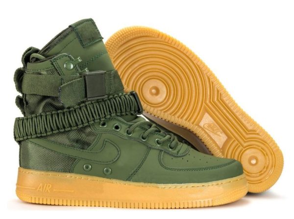 Кроссовки Nike Air Force 1 SF green зеленые (40-45)