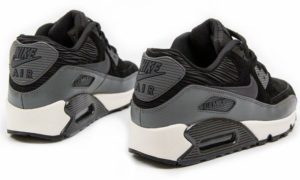 Nike Air Max 90 черные с серым (35-44)