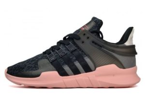 Adidas Equipment Support "ADV" черные с розовым (35-39)