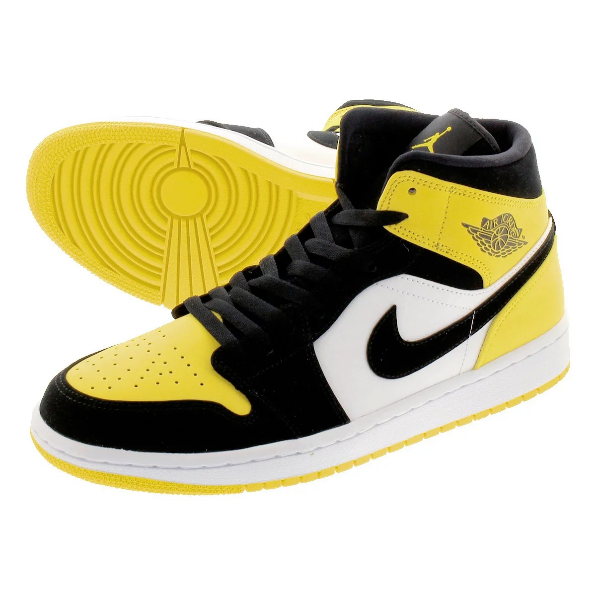 air jordan 1 mid se yellow toe