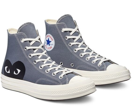 CDG x Converse Chuck 70 High серые женские (36-40)