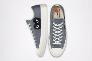 CDG x Converse Chuck 70 Low серые женские (36-40)