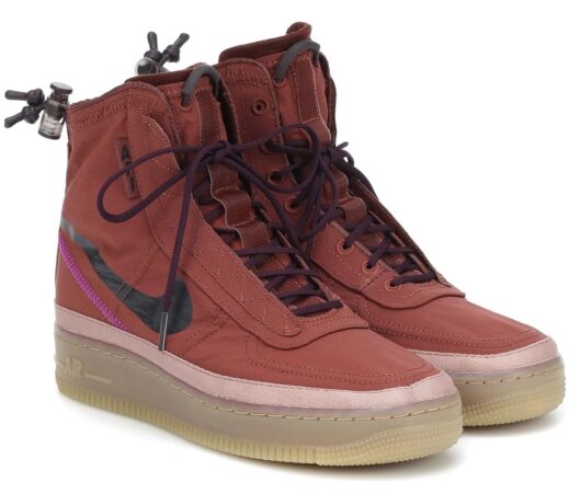 Nike Air Force 1 Shell бордовые с черным мужские-женские (40-44)