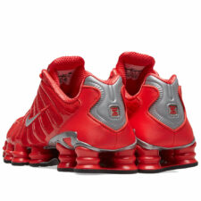 Nike Shox TL красные с серебряным мужские (39-44)