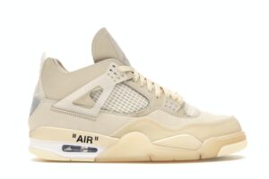 Зимние Nike Air Jordan 4 off White Sail бежевые нубук мужские-женские (40-45)